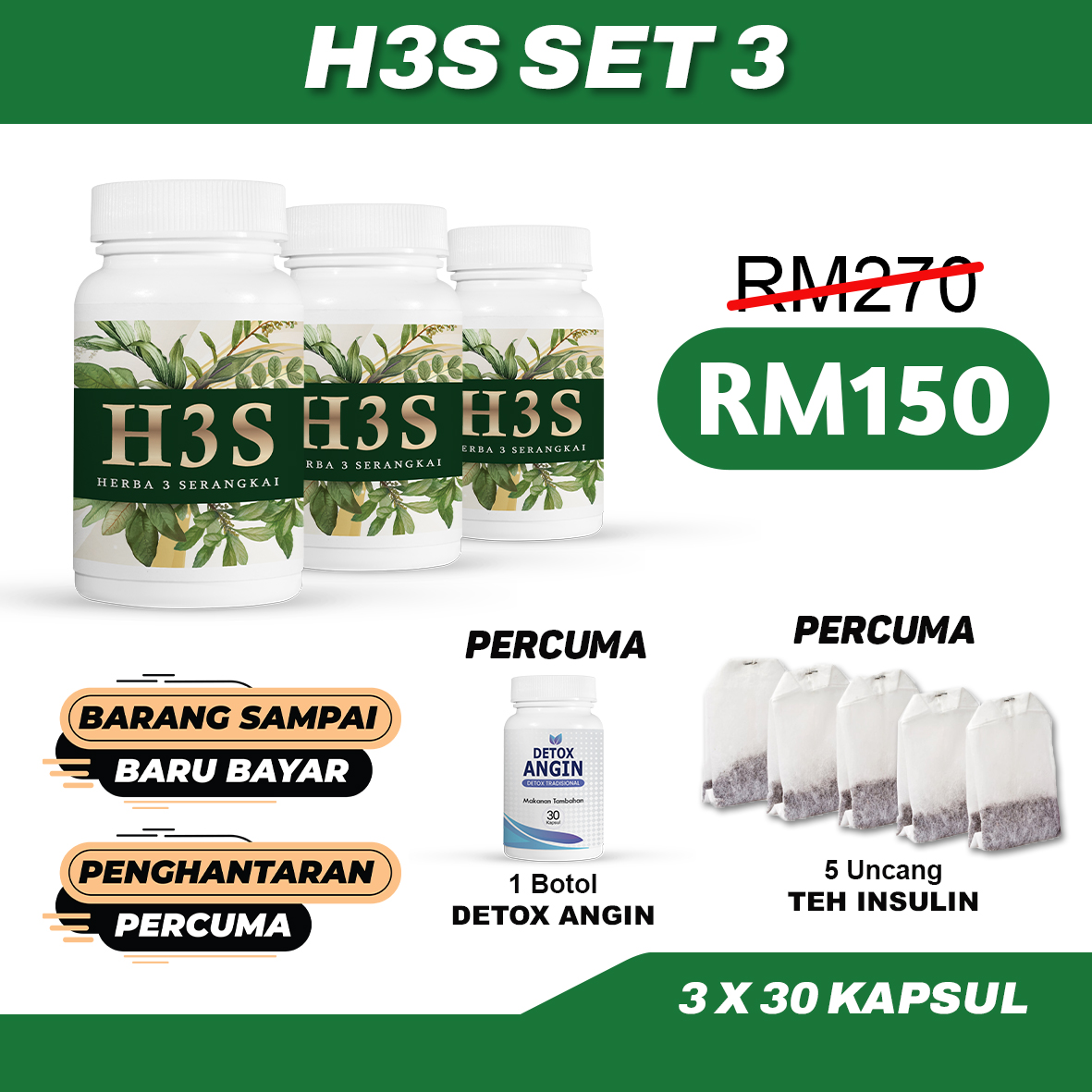 HERBA 3 SERANGKAI SET 3